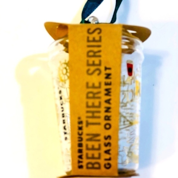 Starbucks San Francisco Ornament glass cup Green Ribbon “Been There Series” - Picture 7 of 9